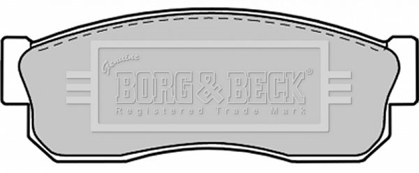 BORG & BECK Комплект тормозных колодок, дисковый тормоз BBP1312